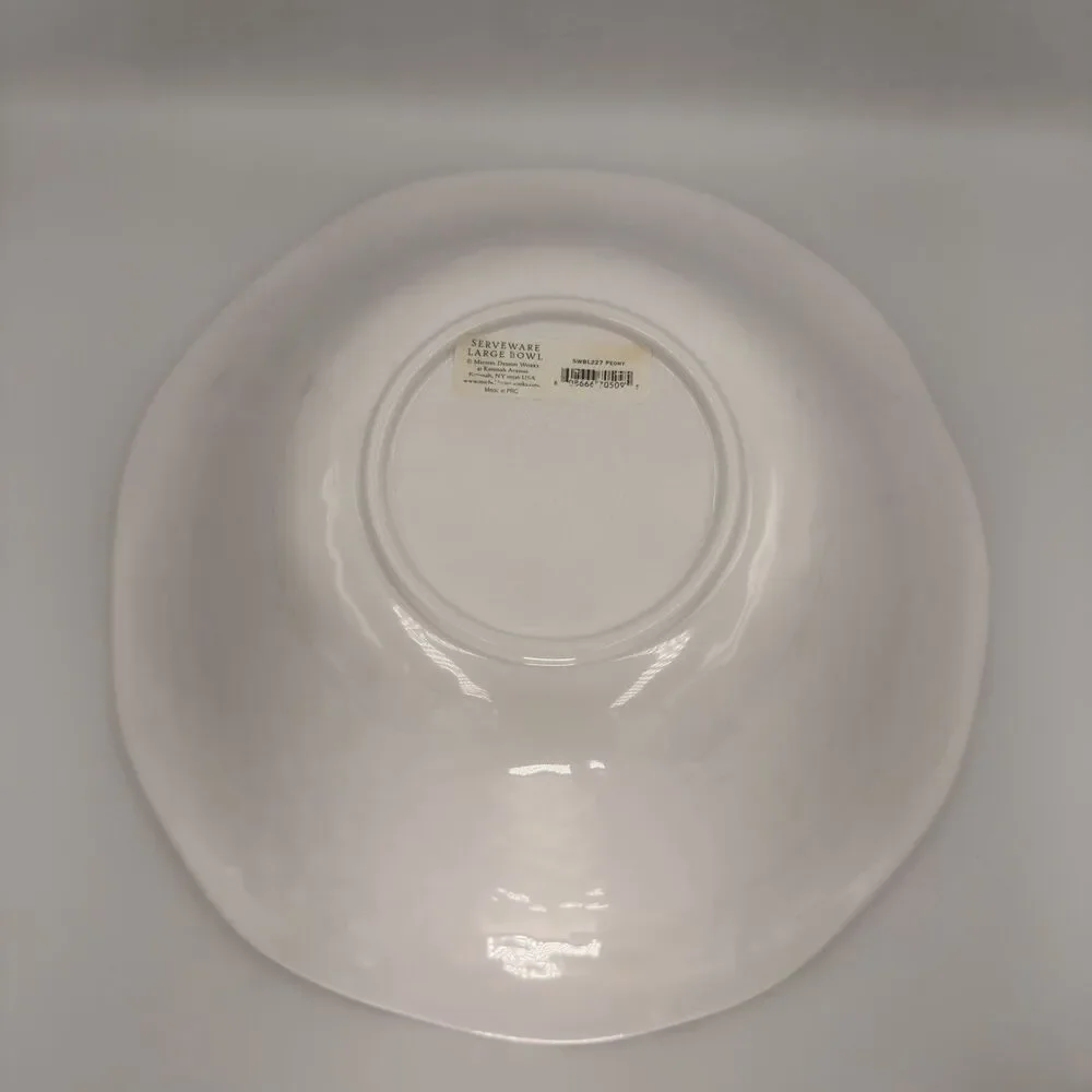Michel Design Works Peony 14” Large Melamine Serving Salad Bowl Floral Butterfly